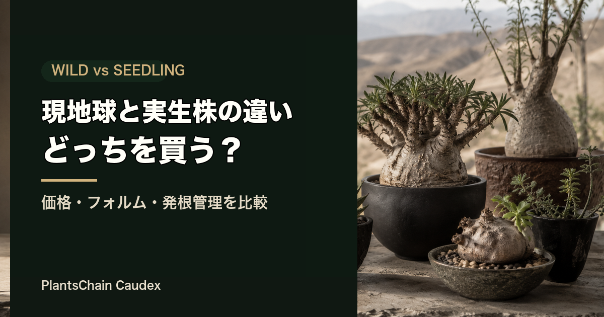 現地球と実生株の違いの記事画像