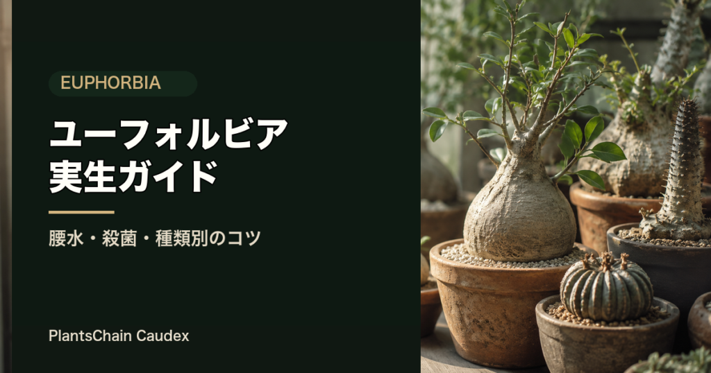 塊根・多肉ユーフォルビアの実生（種まき）ガイドの記事アイキャッチ
