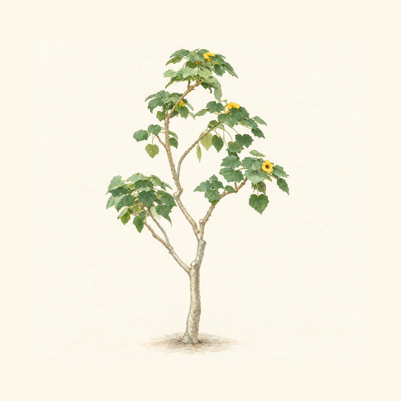 ウンカリナ・グランディディエリの水彩イラスト（生成イラスト・実在個体の写真ではありません）